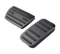 Cubierta de pedal de fibra de carbono, antideslizante, sin perforación, freno y acelerador, compatible con Accord 9th Civic 10th 2017-2022