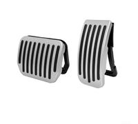 Cubierta de pedal de freno para pedales de acelerador modelo Y3/YL, piezas de repuesto diseñadas para mejorar el agarre del pedal del coche y añadir un aspecto personalizado (plata)