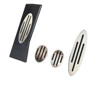 Cubierta De Pedal Embrague Para MINI Para Cooper Para One Hatch Hardtop Para Countryman JCW F54 F55 F56 R50 R52 R53 R55 R56 R60 R61 Pedal Embrague Freno Gas(MT 4piece)