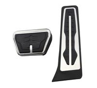 Cubierta de pedal LHD para pedal de freno de gas para BMW X5 X6 X5M X6M Series E70 E71 E72 F15 F01 F02 Pedales de cubierta de pedales de acero inoxidable (AT con descanso) (AT sin descanso)