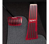 Cubierta de pedales de aleación de aluminio para TDOFYHK TDOFYH5 2020-2023, antideslizante, automático, sin perforación, cubiertas de pedal de freno y acelerador de aluminio, 2 piezas (rojo)