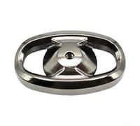Cubierta de perilla de carrete de metal gris compatible con Daiwa Fuego Cs para Regal For Lt Alphas Air Tatula Sv Reel Handle Grip Cap 18,5 x 11 mm (1 pieza gris)