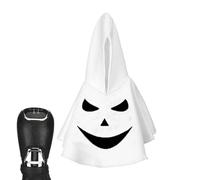 Cubierta de perilla de engranaje | 6.3x6.69 pulgadas Cubierta de barra de engranaje | Ghost Automotive Gearstick | Accesorios interiores automotrices protectores para Halloween Christmas & Long