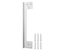 Cubierta de pestillo de puerta en forma de L de acero inoxidable instalada a lo largo del borde de la puerta para oscurecer la ubicación del pestillo y resistir intentos de intrusión (7 pulgadas)