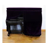 Cubierta De Piano Funda de Piano decorada de terciopelo suave, lavable a mano, práctica for el hogar con funda protectora antiarañazos Para Impermeable A Prueba De Sol(Purple Piano cover)