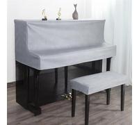 Cubierta De Piano Funda de Piano lujosa y sencilla, tela científica y tecnológica sin lavado, media funda for Piano Para Impermeable A Prueba De Sol(Slate ash,35x75cm)