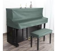 Cubierta De Piano Funda de Piano lujosa y sencilla, tela científica y tecnológica sin lavado, media funda for Piano Para Impermeable A Prueba De Sol(Olive green,35x75cm)