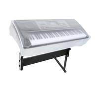 Cubierta de piano para sala de música, protector de teclado de PVC transparente para hogar, espacio de enseñanza, estudio, mantenimiento interior, cuidado de almacenamiento, cubierta de teclado de