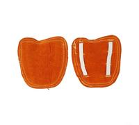 Cubierta de pie de soldadura de cuero vacuno diseñada para protección contra el calor y resistencia a las chispas con costuras ignífugas y ajuste ergonómico a la curva del zapato (amarillo)