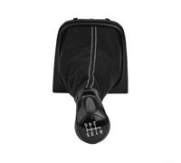 Cubierta de piel para palanca de cambios y funda de palanca de cambios de transmisión manual compatible con V VI MK5 MK6 para GTI R32 GTD A5 para A6 para Scirocco para EOS para Jetta, para GLI de 5