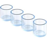 Cubierta de pies de muebles de metal, Almohadillas for pies de silla, cubiertas gruesas for patas mesa y, funda protectora silicona for esquinas(14mm)