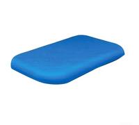 Cubierta de piscina con marco rectangular, protección contra escombros, lona azul resistente con cuerda para jardín, piscinas sobre el suelo, 305 x 205 cm (224 x 154 x 20 cm)