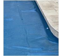 Cubierta de piscina de retención de calor, con lado de burbujas hacia abajo para eficiencia energética, se puede cortar para un ajuste personalizado en piscinas de suelo y sobre el suelo