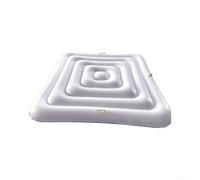 Cubierta de piscina hinchable cuadrada de 165 cm de diámetro, hecha de PVC con aislamiento térmico y resistencia a la intemperie, ahorro de energía para proteger contra la suciedad y la pérdida de