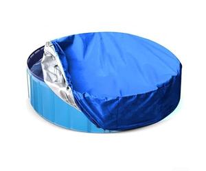 Cubierta de piscina redonda azul para estanques de patio al aire libre, tela Oxford duradera, protección para elementos de agua, para una fácil instalación, protector de polvo y escombros, varios
