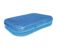 Cubierta de piscina resistente al agua hecha de lona de polietileno, protege contra elementos, fácil de plegar para almacenamiento (230 x 160 x 25 cm)