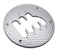 Cubierta de placa de cambio para caja de cambios Thrustmaster TH8A, cubierta de polvo de construcción de metal para camión, coche, sim, configuración de carreras, negro (plateado 6-R)