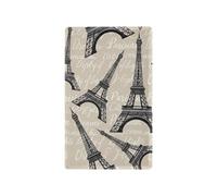 Cubierta de placa de interruptor en blanco beige de torre negra, placa de pared decorativa de policarbonato ignífugo, 4.50 x 2.76 pulgadas, cubierta de enchufes eléctricos no utilizados