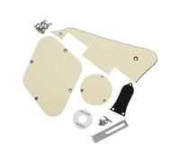 Cubierta de placa para arañazos para guitarra eléctrica con tornillos de montaje y placa de cavidad de control, golpeador de guitarra