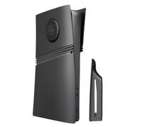 Cubierta de Placas Carcasa Panel Lateral Transpirable para PS5 PRO versión Unidad Óptica Consola, Carcasa de Repuesto Consola de Juegos para P5 PRO (Negro)