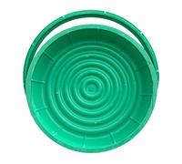 Cubierta de plástico verde invisible for tanque séptico, cubierta y base integradas, redonda o cuadrada con orificios de drenaje, ideal for comunidades, jardines(Round,31.9inx31.9in)