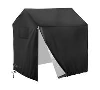 Cubierta de Playhouse, Cubierta de madera Playhouse - Cubierta protectora negra para Playhouse - Muebles de patio de protección solar para cabañas de jardín trasero de madera