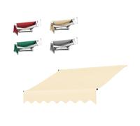 Cubierta de poliéster para toldos retráctiles, 3,6 x 3 x 2,4 m, 2,4 x 1,5 m, 2,9 x 1,5 m, perfecta para balcón, sombra, mercados, protección contra la intemperie