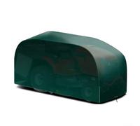 Cubierta de polietileno para cortacésped, protección impermeable contra la lluvia para cortacéspedes y tractores, escudo verde de almacenamiento al aire libre con cordón (183 x 137 x 117 cm)