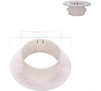 Cubierta de polipropileno de tipo dividido para aberturas de tubería de aire acondicionado de 34 mm a 170 mm de diámetro, diseñada para mezclarse sin problemas en acabados de pared (AE)