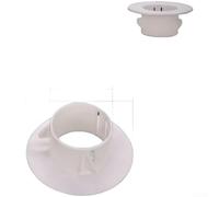 Cubierta de polipropileno tipo dividido para aberturas de tubería de aire acondicionado de 34 mm a 170 mm de diámetro, diseñada para mezclarse sin problemas en acabados de pared (AD)