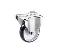 Cubierta de poliuretano, carcasa de acero inoxidable Proroll, Ø x anchura de rueda 125 x 32 mm