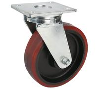 Cubierta de poliuretano, dimensiones de la placa 175 x 140 mm Proroll, Ø de rueda x anchura 300 x 75 mm