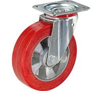 Cubierta de poliuretano sobre llanta de aluminio Wicke, Ø x anchura de la rueda 200 x 50 mm