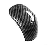 Cubierta de pomo de palanca de cambios de material ABS que muestra detalles visuales de fibra de carbono para Nissan Sentra 2020 a 2024