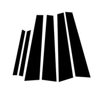 Cubierta de Poste de pilares B C para Puerta de Coche,para Mercedes Benz S-Class W221 S 350,Pegatina de Columna BC,Pegatina del Pilar Central,Bright Black Style-6pcs