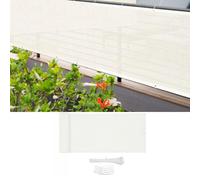 Cubierta de privacidad impermeable de tela de buey con bridas para cables, perfecta para terraza, jardín y barandillas de piscina, mejora la privacidad al aire libre y la visibilidad