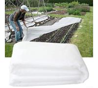 Cubierta de protección contra heladas de jardín blanca de 5 x 33 pies, manta de malla resistente para verduras, flores y cultivos contra el viento, granizo, pájaros y bajas temperaturas en invernadero