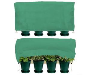 Cubierta de protección contra heladas no tejida para plantas, cubierta de protección contra el frío de invierno para plantas de jardín para evitar daños por heladas y caídas de temperatura (102 x 50 x
