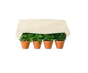 Cubierta de protección contra heladas para plantas: aislamiento de jardín de invierno para uso en exteriores e interiores, tela no tejida beige para clima frío, manta grande para refugio de plantas