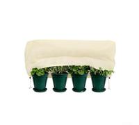 Cubierta de protección contra heladas para plantas de invierno, escudo aislante no tejido beige para camas de jardín al aire libre e interior, protector de clima frío, varios tamaños disponibles (130