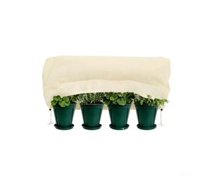 Cubierta de protección contra heladas para plantas de invierno, escudo aislante no tejido beige para camas de jardín al aire libre e interior, protector de clima frío, varios tamaños disponibles (130