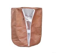 Cubierta de protección contra heladas para plantas, tela Oxford, película de aluminio, bolsa con cordón, regulación de temperatura, resistencia a las heladas, reubicable (65 x 70 cm)