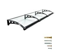 Cubierta De Protección De Aleros, Toldo con Soporte De Aleación De Aluminio | 80x200cm, 60x200cm, tablero silencioso engrosado de 4MM, for aire acondicionado de balcón(80x180cm/32x71in)