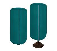 Cubierta de protección de invierno para plantas, bolsas de aislamiento anticongelante con parte superior redondeada, tela no tejida para macetas de flores, protección contra el frío, bolsa a prueba de