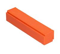Cubierta de protección de mandíbulas ABS con ranuras en forma de V, protectores magnéticos de mandíbula para banco, para manualidades de carpintería, naranja, 2 uds. (6 Inch)