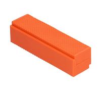 Cubierta de protección de mandíbulas ABS con ranuras en forma de V, protectores magnéticos de mandíbula para banco, para manualidades de carpintería, naranja, 2 uds. (11.4cm/4.5in)