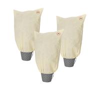 Cubierta de protección de plantas Juego de 3 Beige 2x2,4m