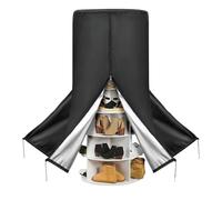 Cubierta de protección Oxford 420D a prueba de polvo | cremallera resistente al agua giratorio organizador de zapatos protección | para lluvia salpicaduras interior exterior terraza salón entrada