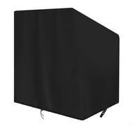 Cubierta de protección para casa de juegos al aire libre, resistente a la intemperie, refugio con cordón para niños, casa de madera, color negro