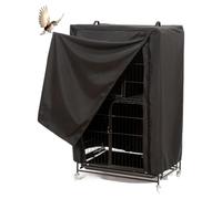 Cubierta de protección para loros, elimina corrientes de aire y ansiedad nocturna, barrera impermeable lavable, bordes reforzados de doble costura + ajuste , tela fortificada mineral | para